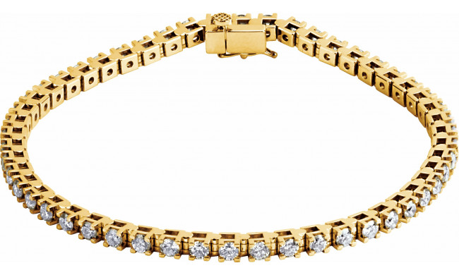 14K Yellow 3 1/2 CTW Diamond Line 7 1/4 Bracelet - 6739660001P