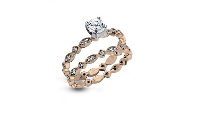 Zeghani Delicate Diamond Engagement Ring