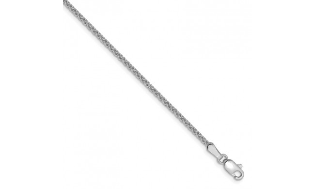 Quality Gold 14k White Gold 1.65mm Solid Polished Spiga Chain Anklet - PEN121-10