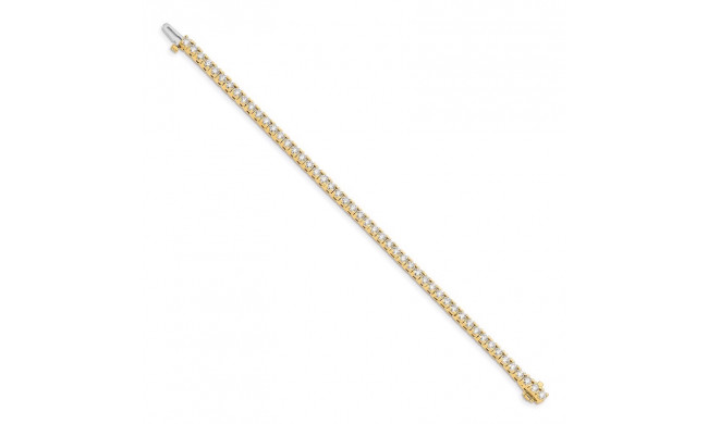 Quality Gold 14k Yellow Gold 2.9mm Diamond Tennis Bracelet - X734