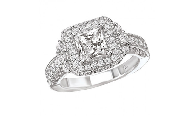 La Vie 14k White Gold Semi-Mount Diamond Engagement Ring