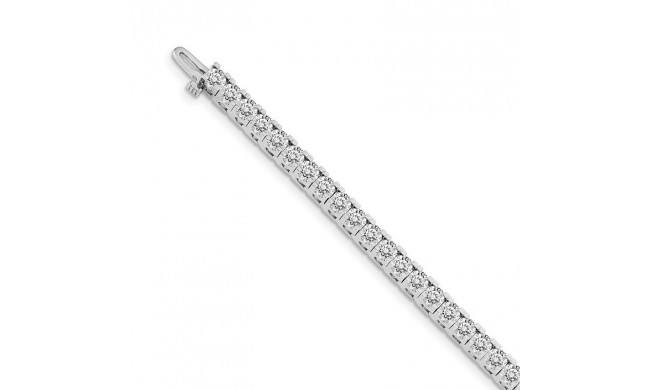 Quality Gold 14k White Gold A Diamond Tennis Bracelet - X2045WA