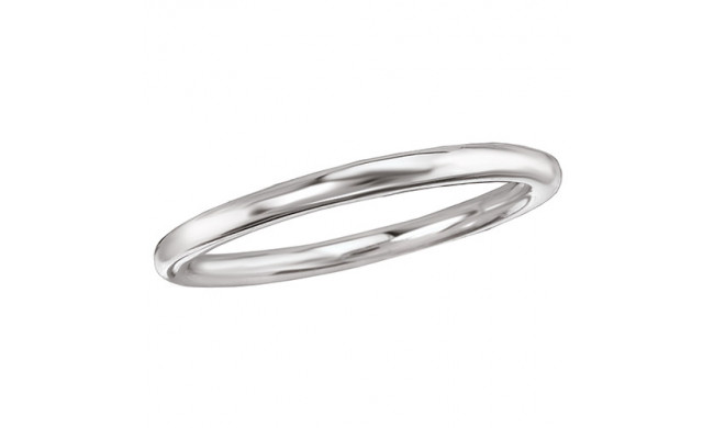 Romance 14k White Gold Wedding Band