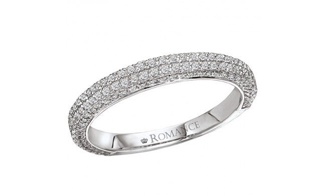 Romance 18k White Gold Diamond Diamond Wedding Band