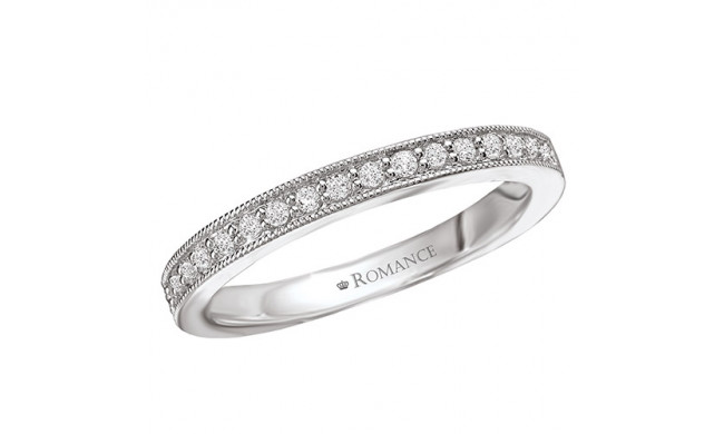 18k White Gold Diamond Wedding Band