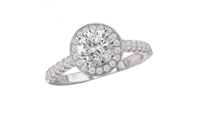 La Vie 14k White Gold Semi-Mount Diamond Engagement Ring