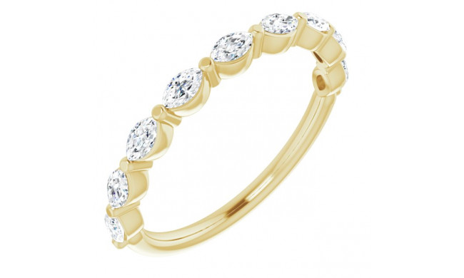 14K Yellow 1/2 CTW Diamond Anniversary Band - 123294605P