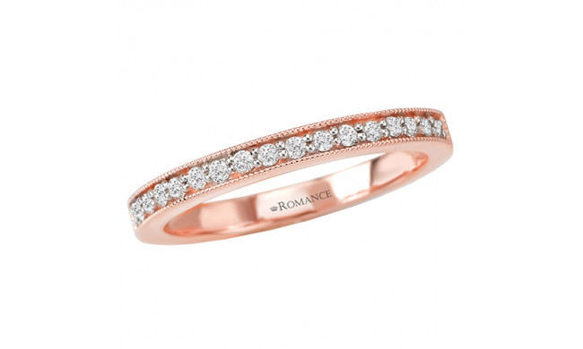 18k Rose Gold Diamond Wedding Band