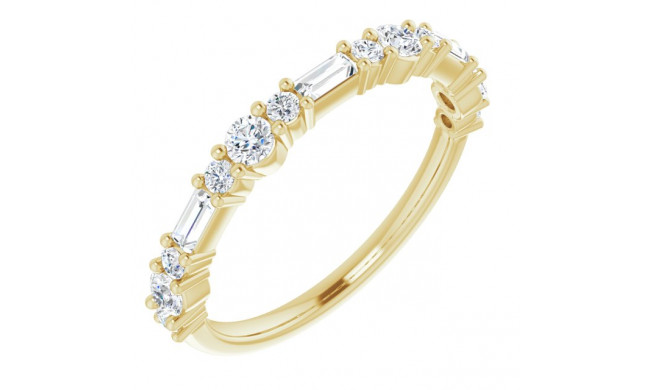 14K Yellow 3/8 CTW Diamond Anniversary Band - 123549601P