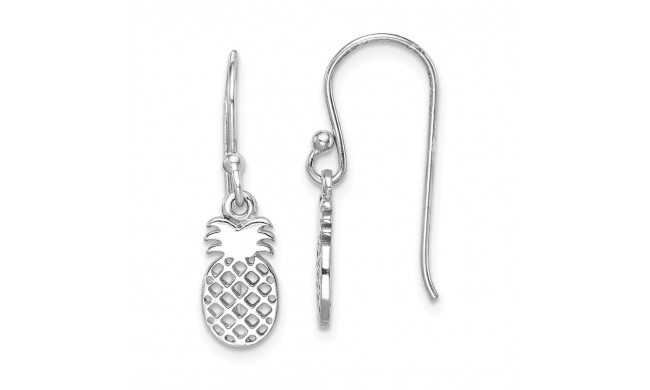 Quality Gold Sterling Silver Rhodium-plated Pineapple Dangle Earring - QE15002