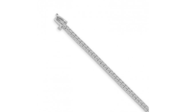 Quality Gold 14k White Gold AA Diamond Tennis Bracelet - X601WAA