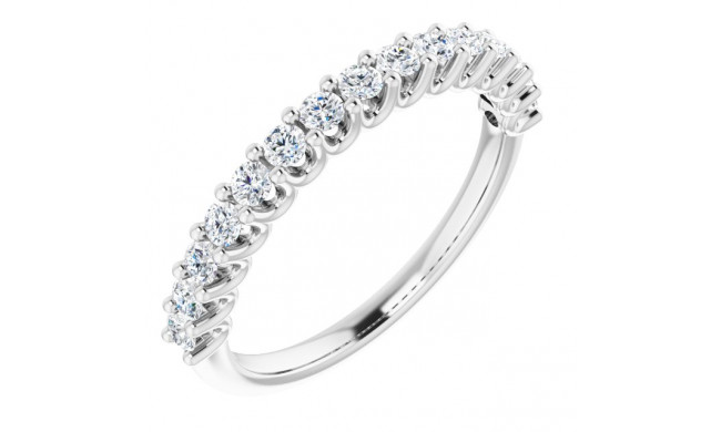 14K White 1/2 CTW Diamond Anniversary Band - 12318060000P