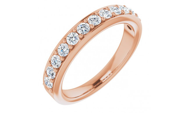 14K Rose 5/8 CTW Diamond Anniversary Band - 1231926002P