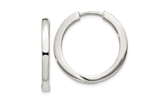 Quality Gold Sterling Silver Hinged Hoop Earrings - QE11545