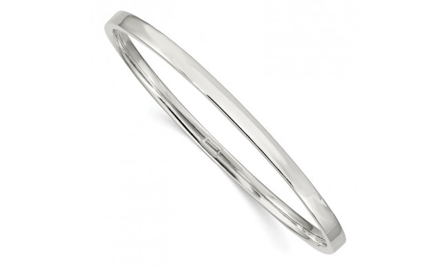 Quality Gold Sterling Silver 4.00mm Bangle Bracelet - QB122