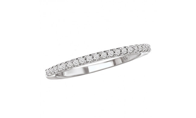 La Vie 14k White Gold Diamond Wedding Band