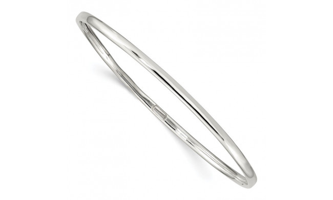 Quality Gold Sterling Silver 3.25mm Bangle Bracelet - QB117