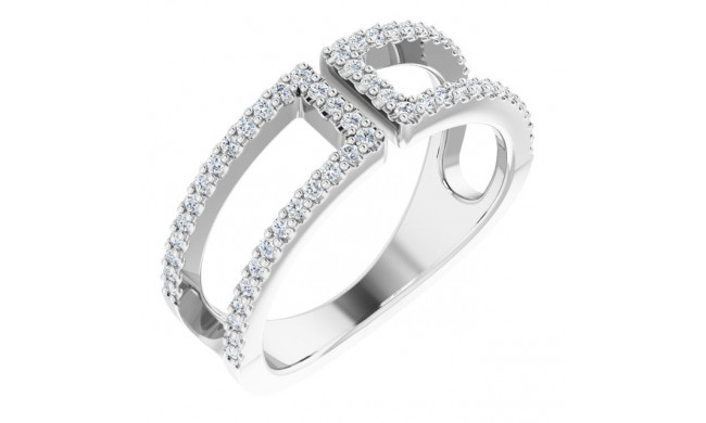 14K White 1/3 CTW Diamond Ring - 65215060001P