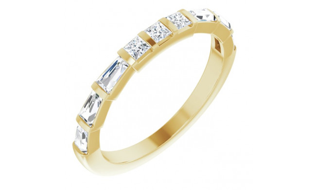 14K Yellow 1/2 CTW Diamond Anniversary Band - 123853601P