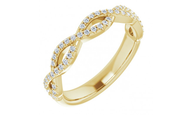 14K Yellow 1/5 CTW Diamond Anniversary Band - 123104601P