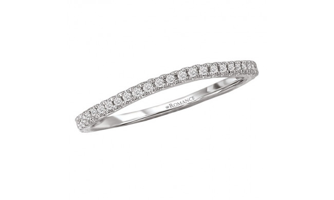 Romance 18k White Gold Diamond Wedding Band