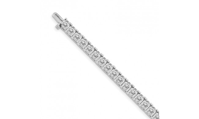 Quality Gold 14k White Gold AAA Diamond Tennis Bracelet - X2048WAAA
