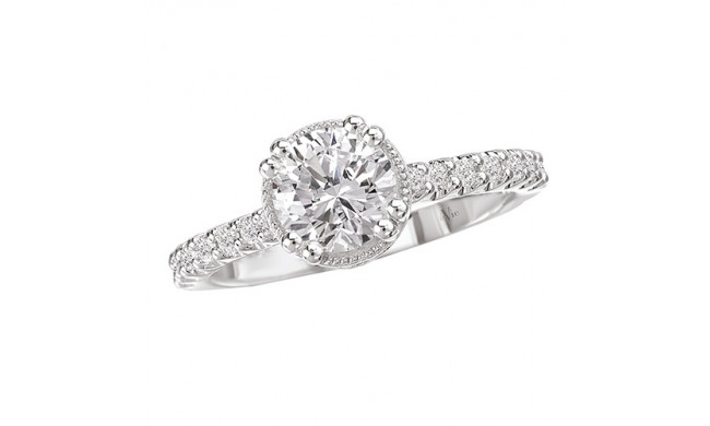 La Vie 14k White Gold Semi-Mount Diamond Engagement Ring