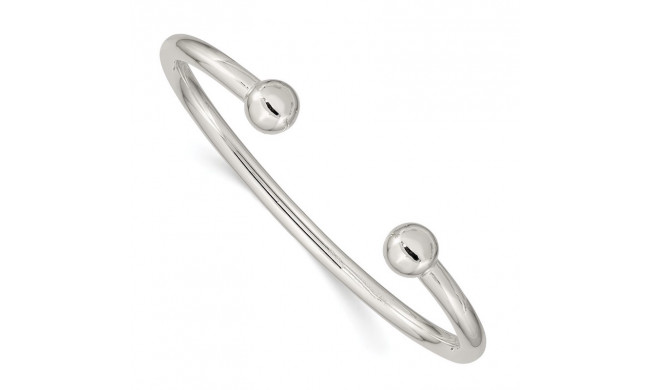 Quality Gold Sterling Silver 4mm Bangle Bracelet - QB419