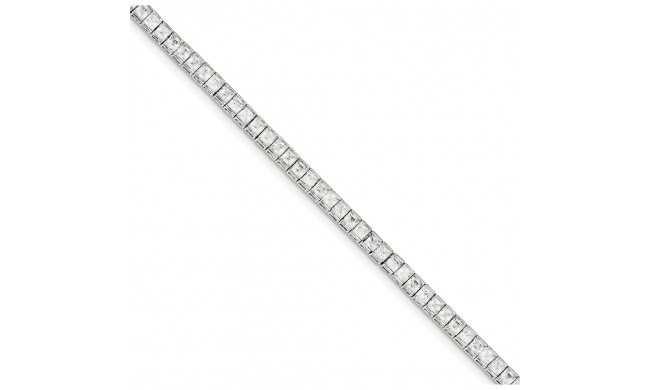 Quality Gold Sterling Silver CZ Tennis Bracelet - QX356CZ