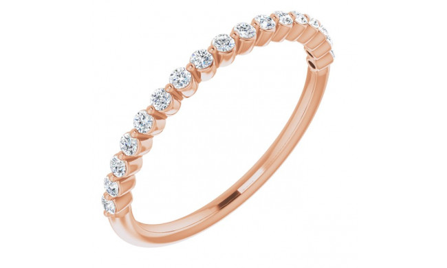 14K Rose 1/4 CTW Diamond Anniversary Band - 123418602P