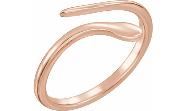 14K Rose Snake Ring - 51667103P