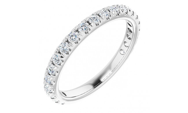 Platinum 5/8 CTW Diamond French-Set Anniversary Band - 123223603P