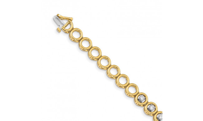 Quality Gold 14k Yellow Gold Add-a-Diamond Tennis Bracelet - X856