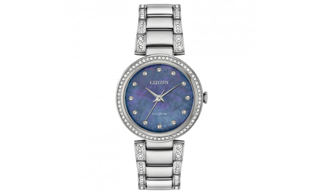 CITIZEN Eco-Drive Quartz Crystal Ladies Watch Stainless Steel - EM0840-59N