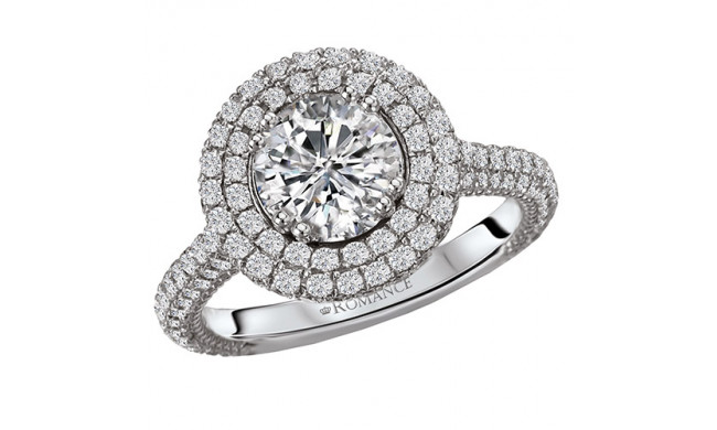 La Vie 14k White Gold Semi-Mount Diamond Engagement Ring