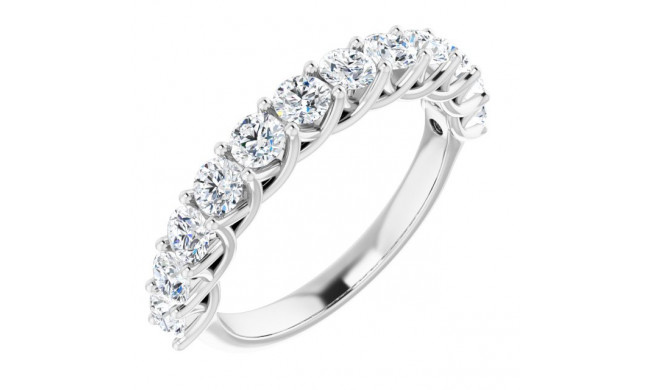 14K White 1 1/8 CTW Diamond Anniversary Band - 1239296001P