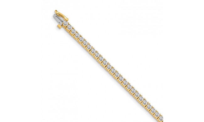 Quality Gold 14k Yellow Gold A Diamond Tennis Bracelet - X603A