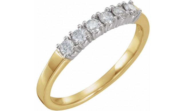 14K Yellow & White 1/4 CTW Diamond Anniversary Band - 60208207455P