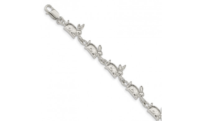 Quality Gold Sterling Silver Rabbits Bracelet - QA4-7