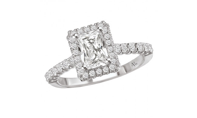 La Vie 14k White Gold Semi-Mount Diamond Engagement Ring