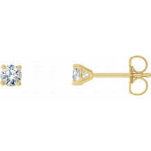 14K Yellow 1/3 CTW Diamond 4-Prong Cocktail-Style Earrings - 297626041P
