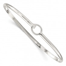 Quality Gold Sterling Silver Bangle Bracelet - QB15