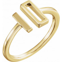 14K Yellow Bar Ring - 51678102P