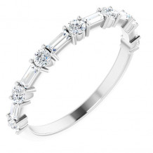 14K White 1/2 CTW Diamond Anniversary Band - 123621600P