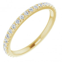 14K Yellow 3/8 CTW Diamond French-Set Anniversary Band - 123570601P