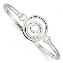Quality Gold Sterling Silver Mutli-circle Bangle Bracelet - QB409