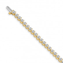 Quality Gold 14k Yellow Gold AAA Diamond Tennis Bracelet - X2842AAA