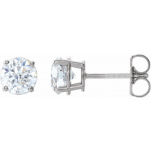 14K White 1 1/2 CTW Diamond Earrings - 187470195P