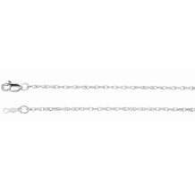 14K White 1.5 mm Rope 7 Chain - CH47360007P