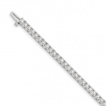 Quality Gold 14k White Gold AA Diamond Tennis Bracelet - X734WAA